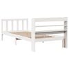 vidaXL Bed Frame without Mattress White 100x200 cm Solid Wood Pine