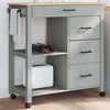 vidaXL Kitchen Trolley MONZA 84x40x88.5 cm Solid Wood Pine