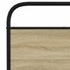 vidaXL Metal Bed Frame without Mattress Sonoma Oak 193x203 cm