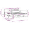 vidaXL Bed Frame without Mattress White 180x200 cm Super King Solid Wood Pine