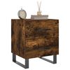 vidaXL Bedside Cabinet Smoked Oak 40x35x47.5 cm Engineered Wood