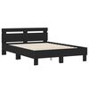 vidaXL Bed Frame without Mattress Black 120x190 cm Small Double