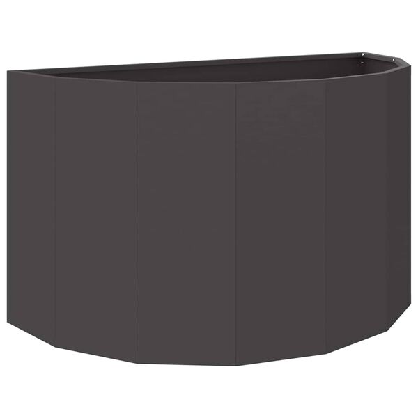 vidaXL Planter Black 90 x 45 x 50 cm Steel