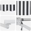 vidaXL Retractable Awning Anthracite and White 4.5x3 m Fabric&Aluminium