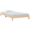vidaXL Stack Bed without Mattress 75x190 cm Small Single Solid Wood Pine
