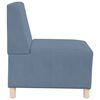 vidaXL Modular Sofa Unit Armless 2 pcs Blue 55 x 74 x 82 cm