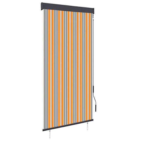 vidaXL Outdoor Roller Blind 100x250 cm Yellow and Blue