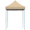 vidaXL Foldable Party Tent Pop-Up Beige 200x200x306 cm