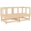 vidaXL 7 Piece Garden Lounge Set Solid Wood Pine