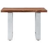 vidaXL Coffee Table with Live Edges 60x60x40 cm Solid Acacia Wood