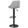 vidaXL Bar Stool Light Grey Velvet