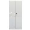 vidaXL Wardrobe Light Grey 80x50x180 cm Steel