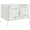 vidaXL Coffee Table White 68x50x50.5 cm Steel