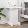 vidaXL End Table White 44.5 x 45 x 55 cm Engineered Wood