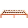 vidaXL Bed Frame without Mattress Wax Brown 180x200 cm Super King Solid Wood Pine