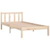 vidaXL Bed Frame without Mattress Solid Wood Small Single