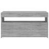 vidaXL TV Cabinet with LED Lights Grey Sonoma 75x35x40 cm