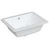 vidaXL Bathroom Sink White 46.5x35x18 cm Rectangular Ceramic