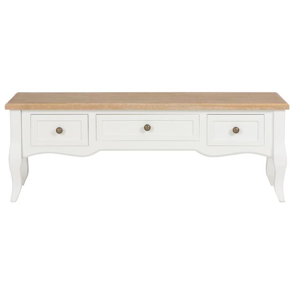 vidaXL TV Cabinet White 100x35x35 cm Wood