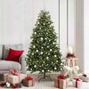 vidaXL Artificial Christmas Tree Green 180 cm PVC and Metal