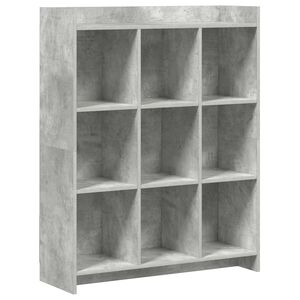 vidaXL Bookcase Concerte Grey 87.5 x 30 x 111 cm Engineered Wood