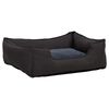 vidaXL Dog Bed Dark Grey 65x50x20 cm Linen Look Fleece