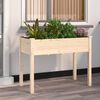 vidaXL Planter with Liner 118x59x76 cm Solid Wood Fir