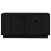 vidaXL TV Cabinet Black 80x35x40.5 cm Solid Wood Pine