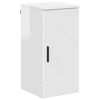 vidaXL Bathroom Cabinet with Door High Gloss White 30 x 31.5 x 61 cm