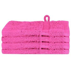 vidaXL Guest Towel SOLUND 4 pcs Pink 15 x 21 cm 550 gsm