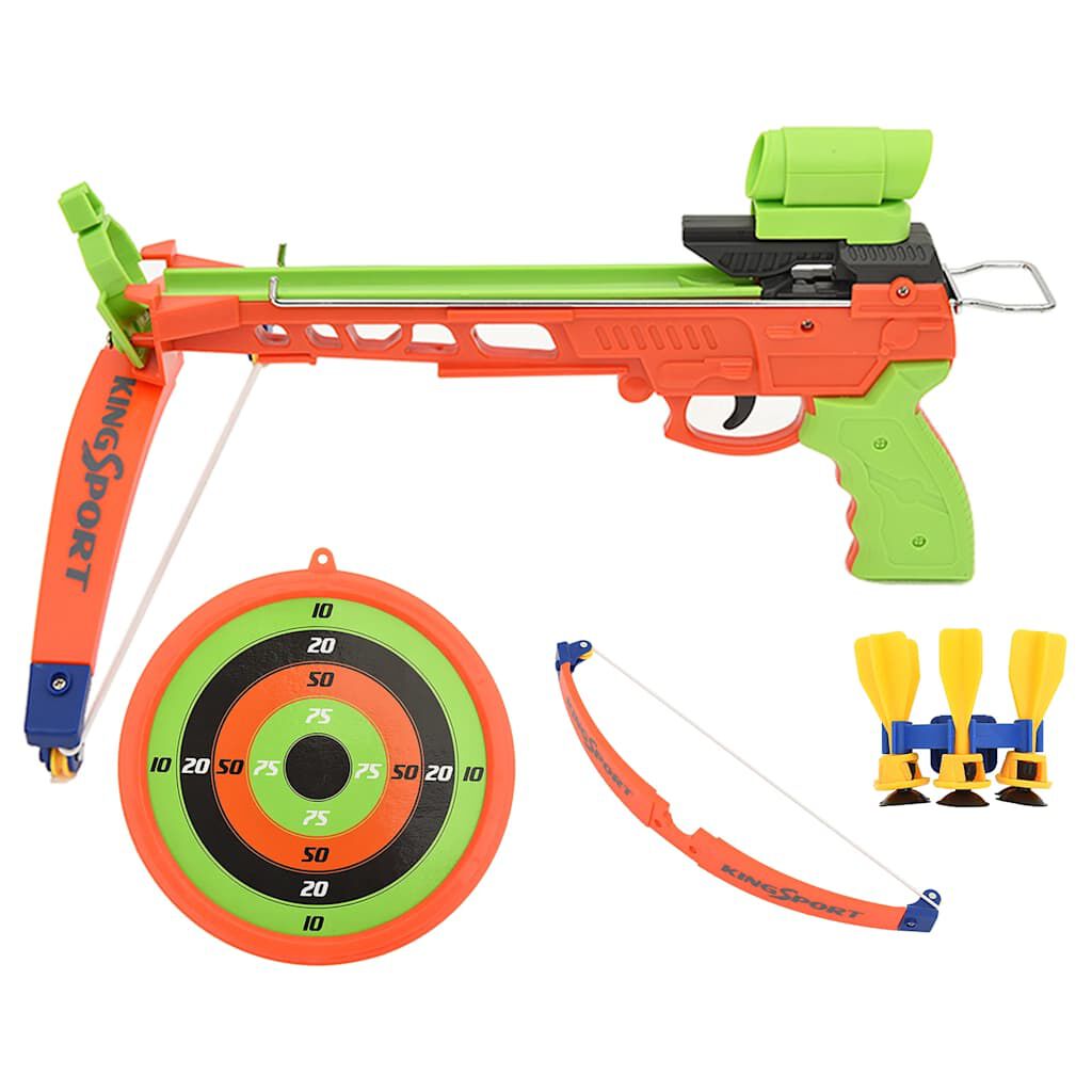 vidaXL Children Crossbow and Dart Archery Set with Target