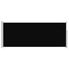 vidaXL Side Awning | Black | Steel frame, 100% polyester with PU coating