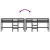 vidaXL Kids' Loft Bed without Mattress with Ladder Black 90x200 cm