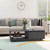 vidaXL Coffee Table Grey 110x50x33.5 cm Solid Pinewood