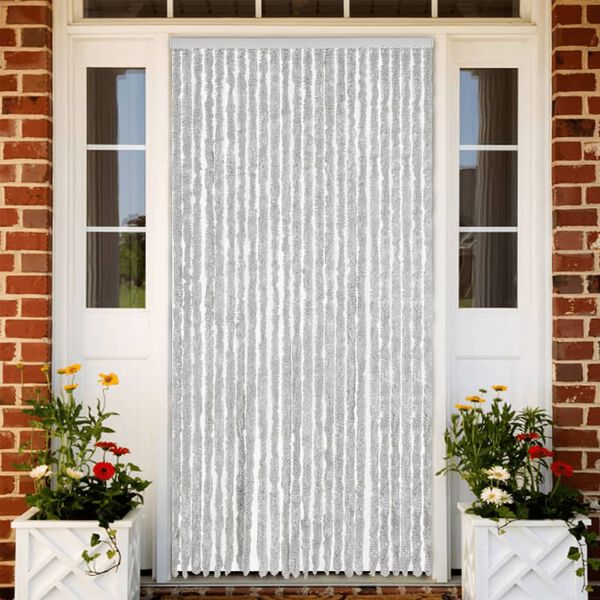 vidaXL Fly Curtain Grey 100x230 cm Chenille