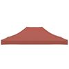 vidaXL Party Tent Roof 4x3 m Terracotta 270 g/m&sup2;