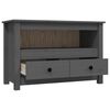 vidaXL TV Cabinet Grey 79x35x52 cm Solid Wood Pine