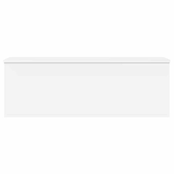 vidaXL Storage Box White 102x35x35 cm Engineered Wood