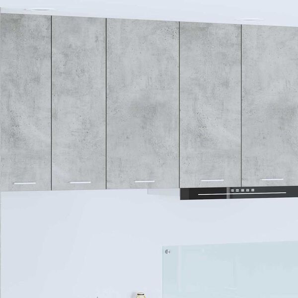 vidaXL Hanging Cabinet Concrete Grey and White 40 x 31 x 80 cm