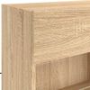 vidaXL 6 Piece TV Wall Cabinet Set with LED Lights Sonoma Oak