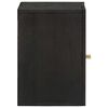 vidaXL Wall Cabinet with Door Black 38 x 33 x 48 cm Solid Mango Wood