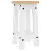 vidaXL Bar Stools 2 pcs White Solid Wood Pine