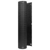 vidaXL Balcony Screen with Eyelets 500 x 90 cm Poly Rattan Black