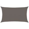 vidaXL Sunshade Sail 160 g/m&sup2; Anthracite 5x8 m HDPE