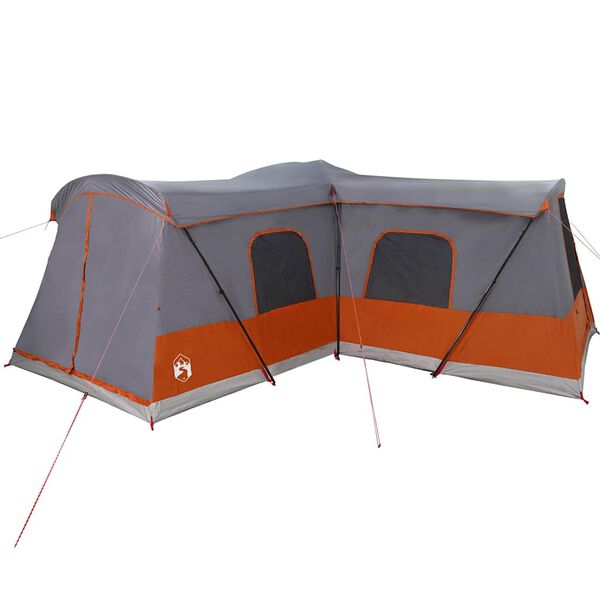 vidaXL Tent with Roof with Storage Grey and Orange 680 x 510 x 210 cm