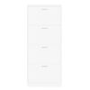 vidaXL Shoe Cabinet White 59x17x150 cm Engineered Wood