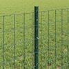 vidaXL Fence and Post Green 0.6 x 10 m Steel
