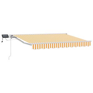 vidaXL Yellow and White 2.5 x 2 m Polyester with PU coating