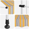 vidaXL Manual Retractable Awning 200 cm Yellow and Blue Stripes