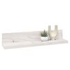 vidaXL Wall Shelves 2 pcs White 50x11x9 cm Solid Wood Pine